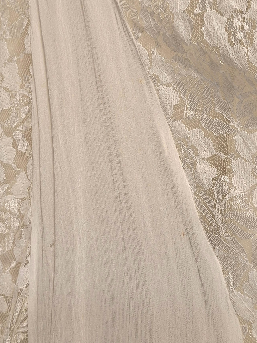 Vintage-Inspired Lace Wedding Dress | Ivory Boho Bridal Maxi | Flowing A-Line - Picture 7 of 8